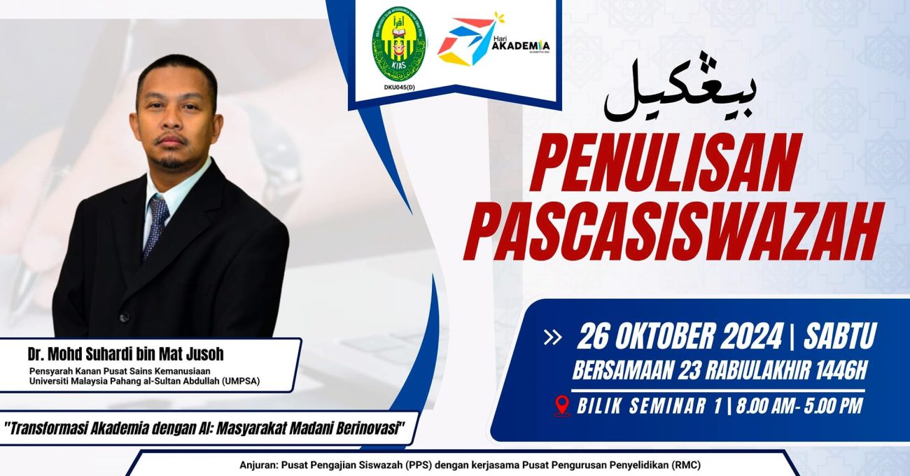 BENGKEL PENULISAN PASCASISWAZAH